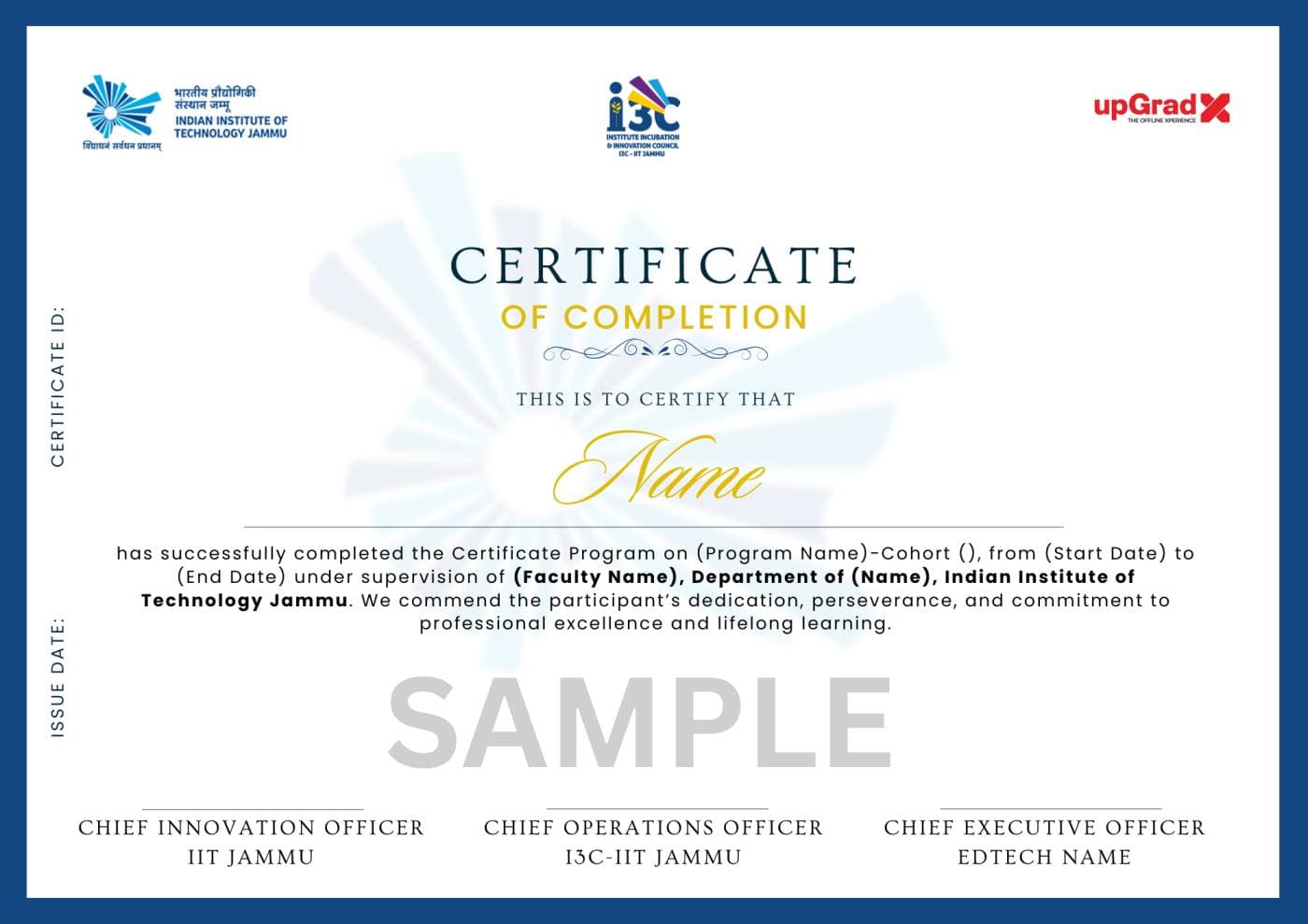 Sample Advanced Certificate in Gen AI-Powered Data Science and AI-ML for Data Science Course with I3C-IIT Jammu